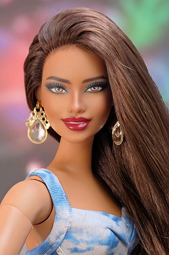 Ooak repainted barbie - ,